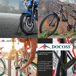 docoss Metal U Lock Cycle Lock Number Lock /Cycle Locks / Bicycle Helmet Security Lock Bicycle Lock image 5