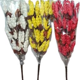 Multicolor Cherry, Rose Artificial Flower with Pot-image-74