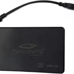 TERABYTE 2in1 USB 2.0 Laptop Casing 2.5" Screwless HDD/SSD Hard Drive Enclosure Case SATA to External Hard Disk Enclosure Case 2.5 inch USB 2.0 LAPTOP CASING-23