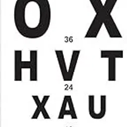 Vision Snellen Chart for Eye Testing ( English Chart ) Posture Corrector-1