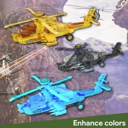 mallexo Big Size Airplane Toy Plane with Flashing Colorful Lights Music & Sound for kids image 5