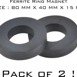 2 Pieces of Big Ferrite Ring Magnet 80 mm x 40 mm x15 mm High Power Magnet Rings Fridge Magnet, Kitchen Organiser Magnet, Photo Gallery Magnets Pack of 2-image-59