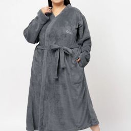 Grey XXL Bath Robe-image-4