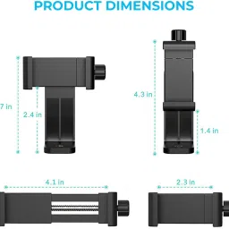 WRADER 360 Degree Rotatable Tripod Mount Phone Holder Mobile Tripod Mount Adapter Phone Tripod, Tripod Ball Head, Tripod Bracket, Tripod Clamp, Tripod Kit, Monopod, Monopod Kit image 3
