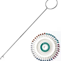 Loopturner and pearl head pin Hand Sewing Needle-18