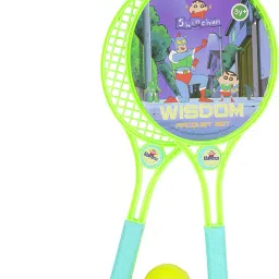 asian Wisdom Racket- Shinchan and Masha and the bear theme-Multicolor Multicolor Strung Badminton Racquet image 4