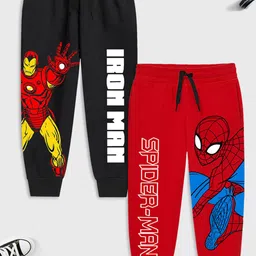 Marvel by Miss and Chief Boys Pack Of 2 Avengers Printed Joggers-image-29