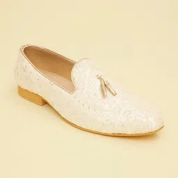 Manyavar Men Woven Design Loafers-image-37