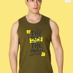 WOOSTRO Pack Of 2 PrintedCombo Cotton Innerwear Vests VWS26(RUN WHITE)(MORE OLIVE)-image-49
