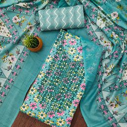 LeeliPeeri Designer Printed Unstitched Dress Material-image-97