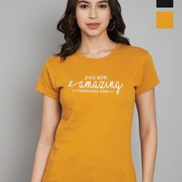 Trend Level Women 2 Applique T-shirt-69