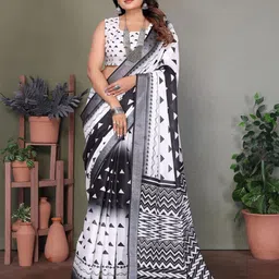 WEAREZEE Zari Linen Blend Saree-picture-40