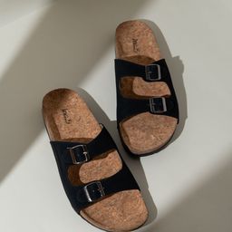 Inc 5 Women Open Toe Flats with Buckles-image-56