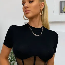 Stylecast X Slyck Women Round Neck Fitted Crop Top-image-75