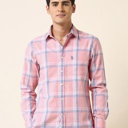 U.S. Polo Assn. Men Classic Tailored Fit Checked Cotton Shirt-image-40