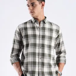 TURMS Men Anti Odor Moisture Wicking Recycled Cotton Checkered Shirt-image-90