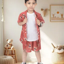 NEW GEN Boys Printed T-shirt and Shirt with Shorts-image-42