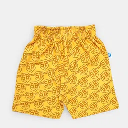Here&Now X Game Begins Boys Typography Printed Pure Cotton Shorts-image-16
