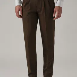Banana Club Men Mocha Brown Gurkha Pant-image-38