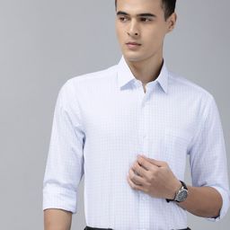 Arrow Pure Cotton Manhattan Slim Fit Checked Formal Shirt-picture-39