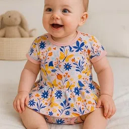 Adhigams Girls Printed Cotton Romper-image-73
