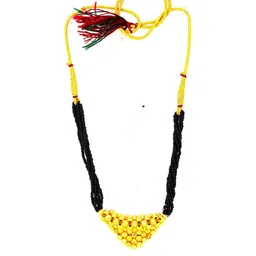 NINAMAAYRA Gold-Plated Brass Artificial Stones & Beads Mangalsutra-picture-43