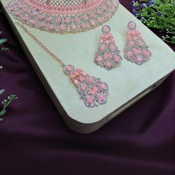 VATSALYA creation Women PinkJewellery Set-image-24