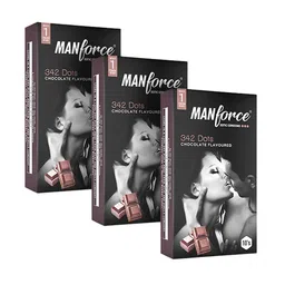 Manforce Men Set Of 3 Xotic Condoms- 30Pcs Each- Chocolate Flavored-11
