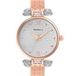 DressBerry Women Brass Dial & Wrap Around Straps Analogue Watch MFB-DB25-4C-image-89