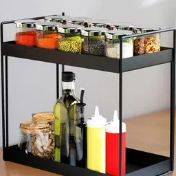 IVAZA Black Super Strong Multi-Utility Kitchen Rack Organiser-picture-27