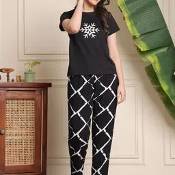 Boston Club Women Printed Night suit-picture-0
