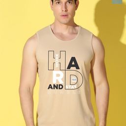 WOOSTRO Pack Of 2 Printed Combed Cotton Gym Vests VWS26(HARD RUST)(BKLN LGTGREEN)-image-99