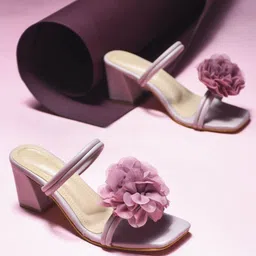 Froh Feet Women Corsage Block Heel Sandals-16