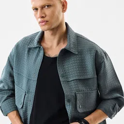 Snitch Teal Green Men Lightweight Tailored Jacket-picture-31
