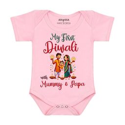 Arvesa My First Diwali Printed Romper-image-92
