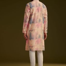 KALKI Fashion Men Printed Regular Thread Work Kurta with Pyjamas image 2