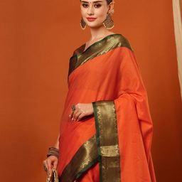 yourwish Checked Woven Design Zari Mysore Silk Saree-image-88