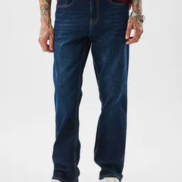 Snitch Men Dark Blue Mid-Rise Straight Fit Jeans-picture-13