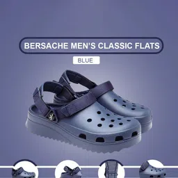 BERSACHE Men Open Toe Flats with Laser Cuts image 4