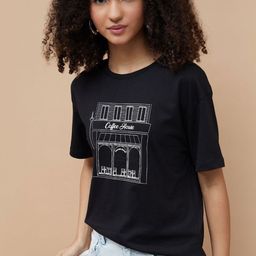 Fame Forever by Lifestyle Women Graphic Printed Round Neck Pure Cotton T-shirt-picture-8