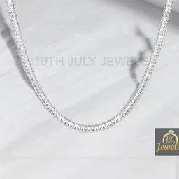 19TH JULY JEWELS Unisex Silver-Plated Chain-image-95