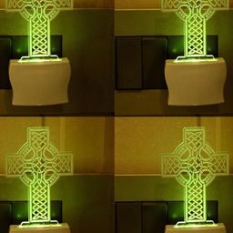 SOMIL Set of 4 Green Glass Cylinder Wall Lamps-image-113