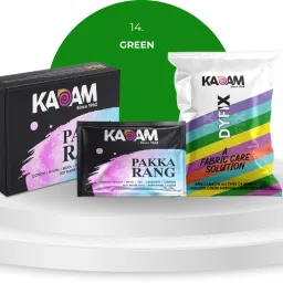 Pakka Rang Permanent Fabric Dye Colour | Shade No.14: Green | 25g Pack-image-97