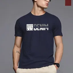 REYA Men Typography 2 Printed Applique T-shirt-image-21