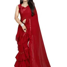 limtd Poly Georgette Saree-image-85