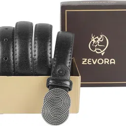 zevora Women Casual, Evening, Formal, Party Black Genuine Leather Belt-picture-49