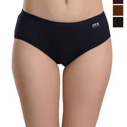 JIL X Women Pack Of 4 Cotton Low-Rise Hipster Briefs-image-57