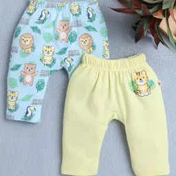 BUMZEE Infant Boys Pack Of 2 Printed Cotton Track Pants-19