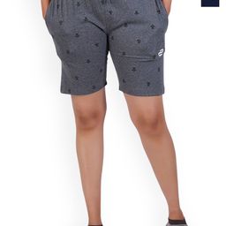 FEEL TRACK Women Pack Of 2 Printed Cotton Shorts-image-37