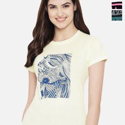 Tromko Women Pack of 3 Typography Printed Round Neck Cotton Regular Fit T-shirts-picture-41